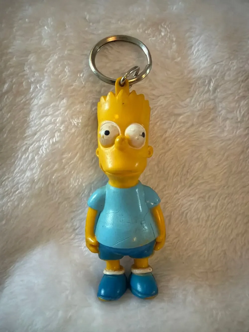 Vintage Bart Simpson Keychain Figure Matt Groening 1990 20th Century Fox 4